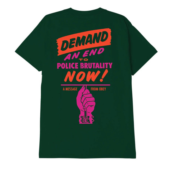 Obey Ανδρική κοντομάνικη μπλούζα End Police Brutality Classic T-Shirt
